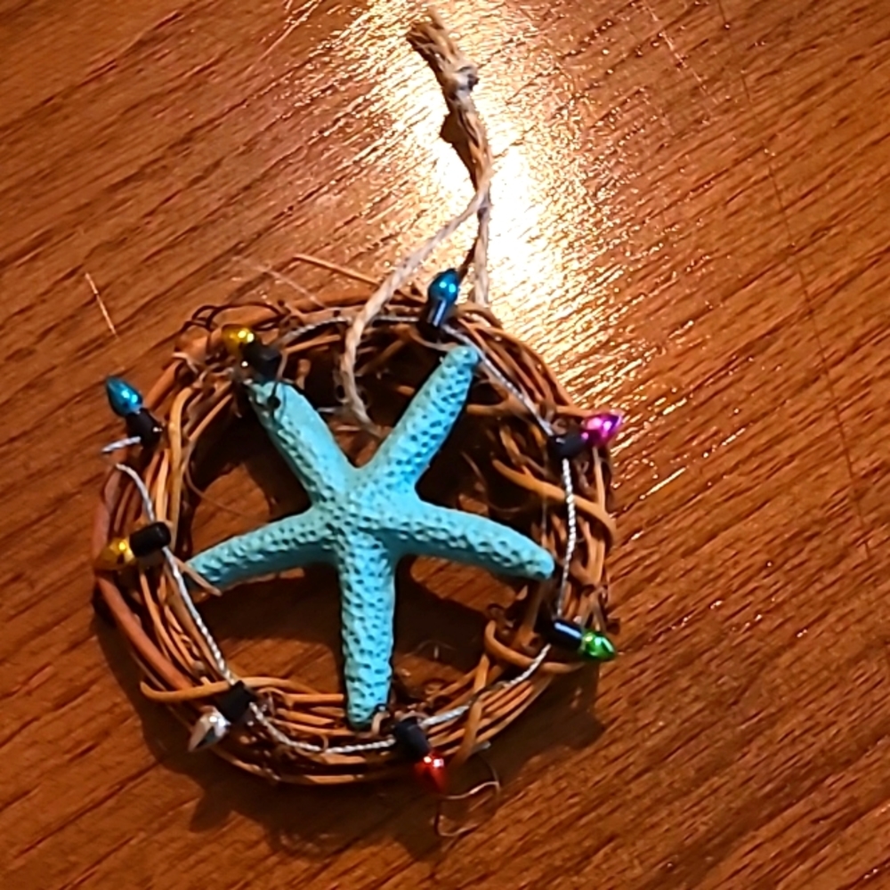 Beach wreath ornament homemade